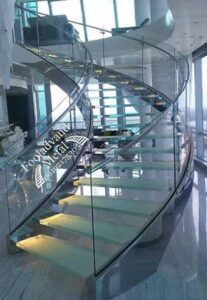 پله دوبلکس قوسی