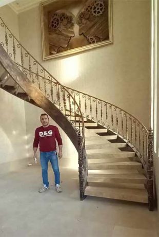 پله گرد فرفورژه