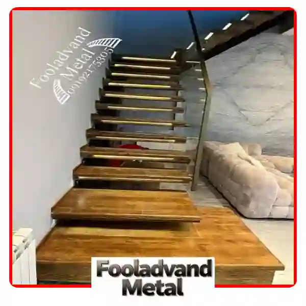 پله دوبلکس چوبی برای ویلاهای شمال تهران