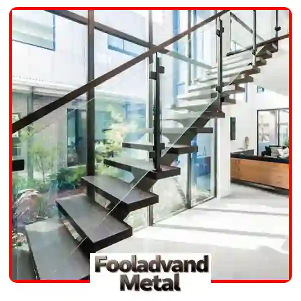 پله دوبلکس ترکیبی فلز و شیشه در تهران
