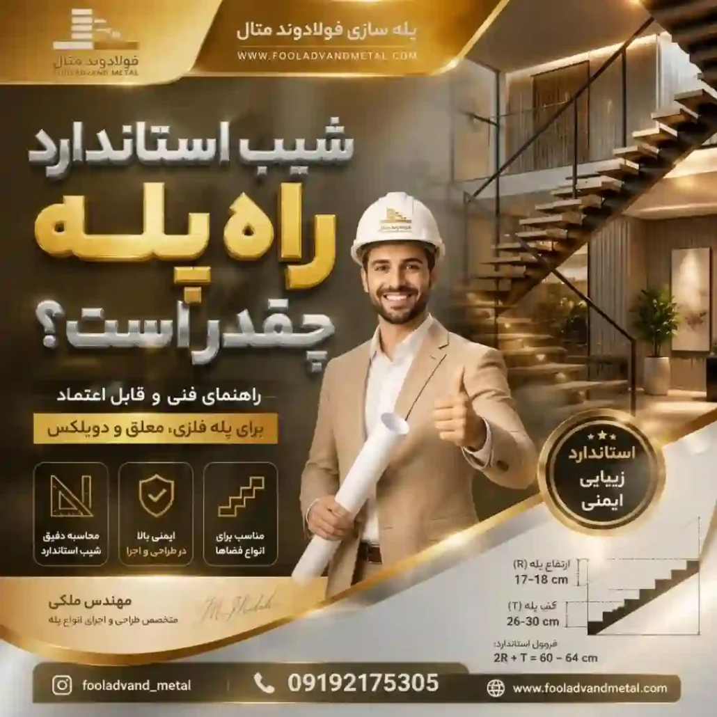 شیب استاندارد راه پله چقدر است؟