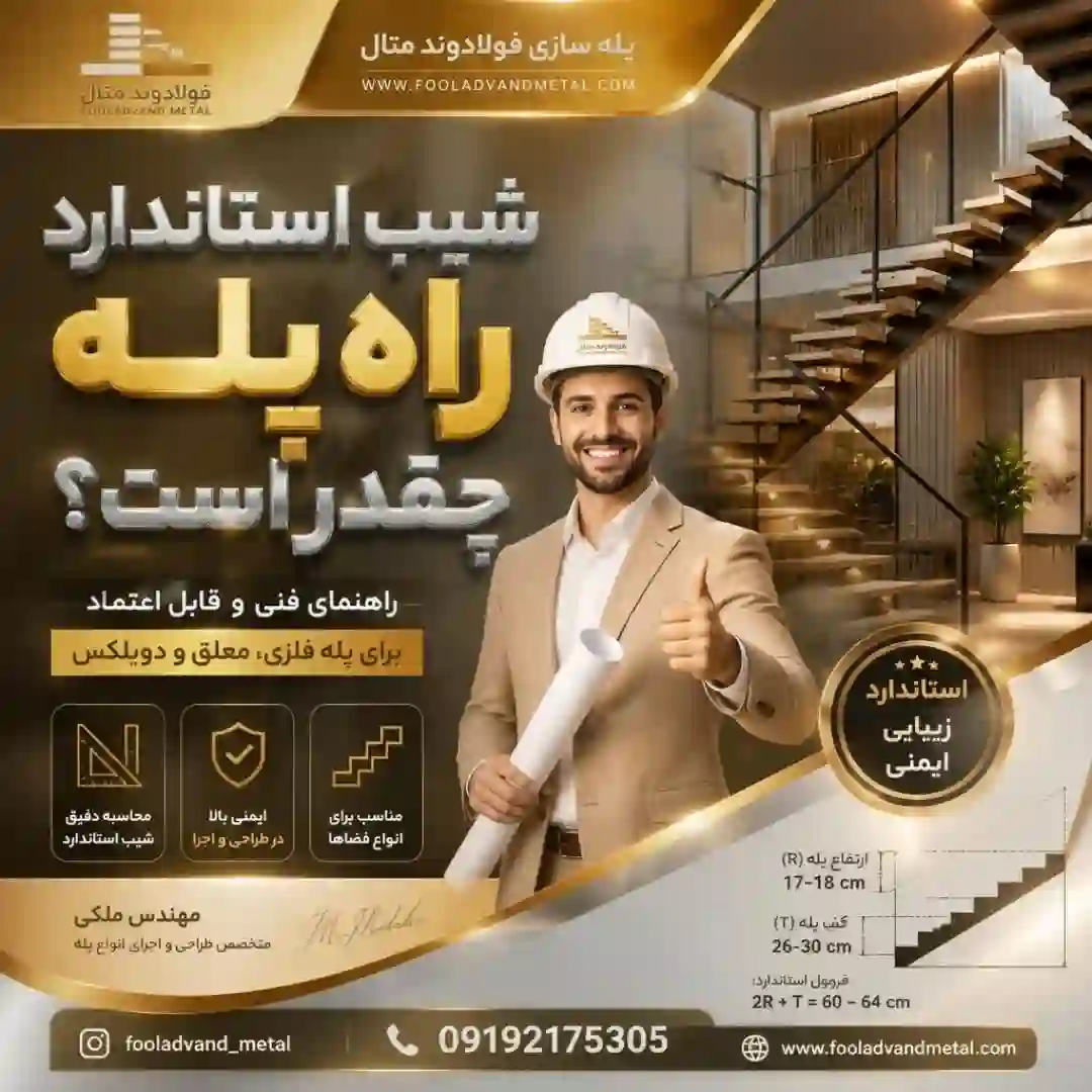 شیب استاندارد راه پله چقدر است؟